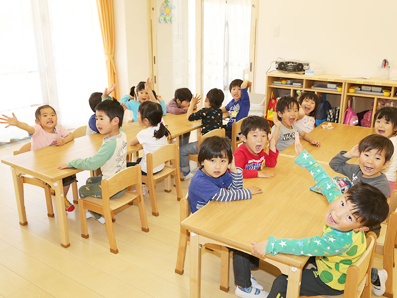 新しくて清潔な園舎